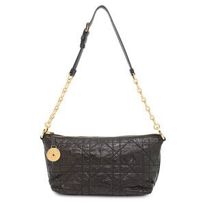 Dior Shoulder Bag Diorstar Hobo Macro cannage Black Christian